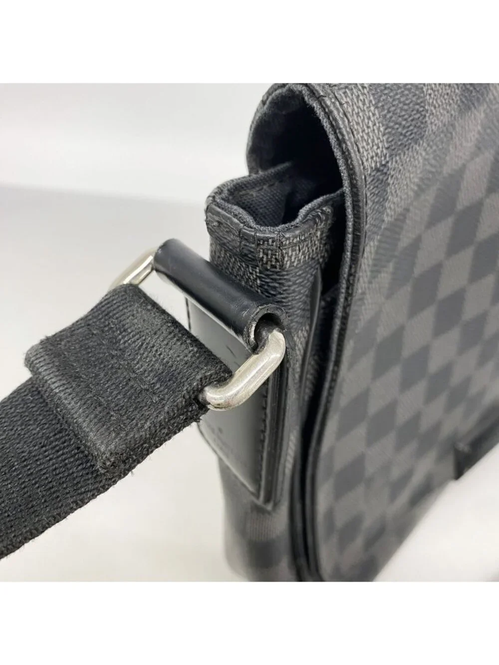 Louis Vuitton Shoulder Bag Damier Graphite District PM Gray Black